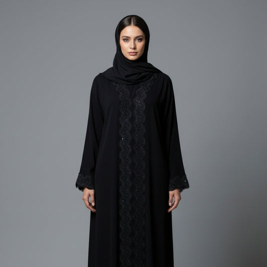 Nawal Abaya - Nida + Chantilly Lace