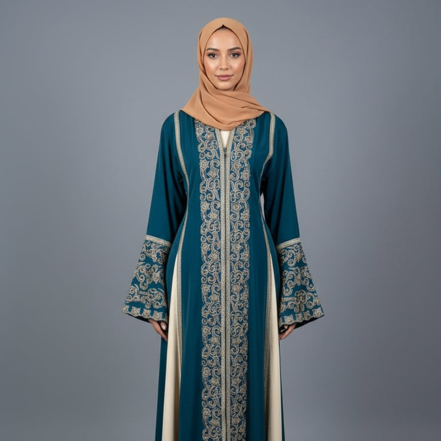 Haniya Embroidered Abaya