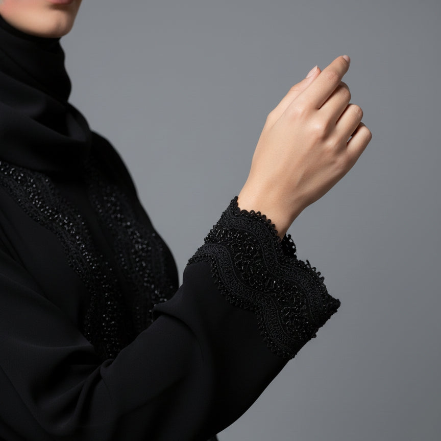 Nawal Abaya - Nida + Chantilly Lace